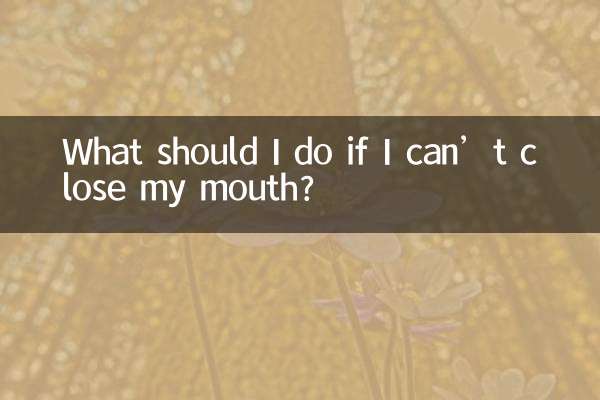 O que devo fazer se não consigo fechar a boca?