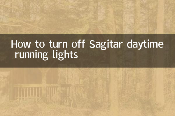 Como desligar as luzes diurnas do Sagitar