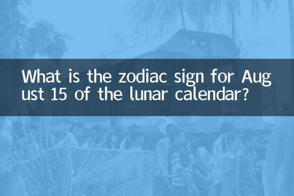 Quel est le signe du zodiaque du 15 août du calendrier lunaire ?