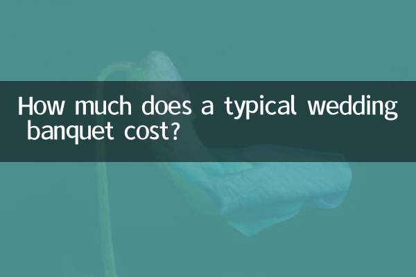 Quanto costa un tipico banchetto di nozze?