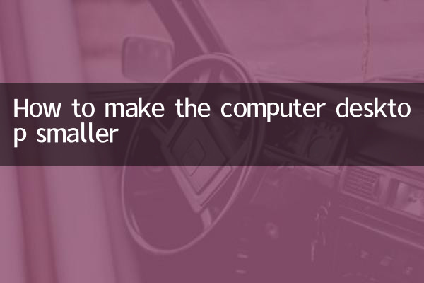 Как сделать рабочий стол компьютера меньше