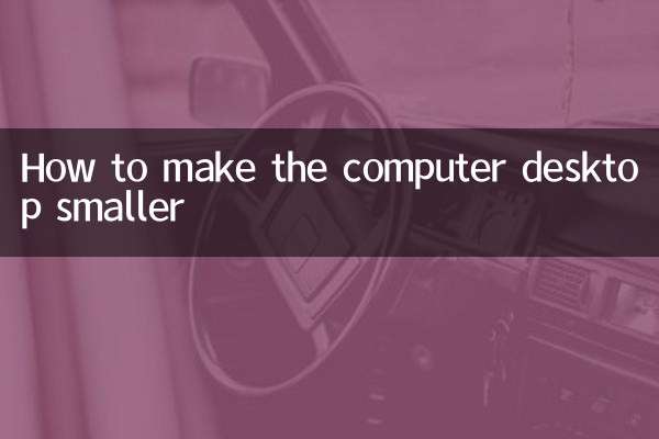 Как сделать рабочий стол компьютера меньше