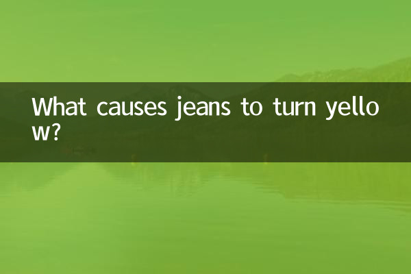 ¿Qué causa que los jeans se pongan amarillos?