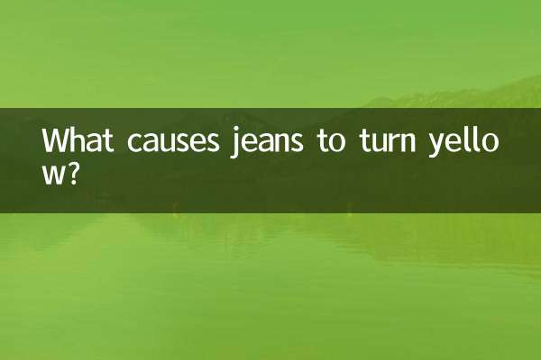 ¿Qué causa que los jeans se pongan amarillos?