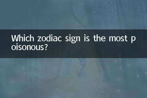 Which zodiac sign is the most poisonous?