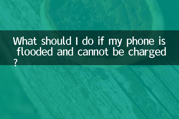 What should I do if my phone is flooded and cannot be charged?