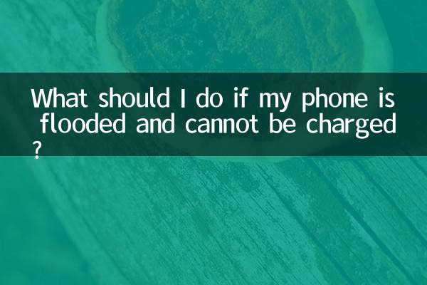 What should I do if my phone is flooded and cannot be charged?