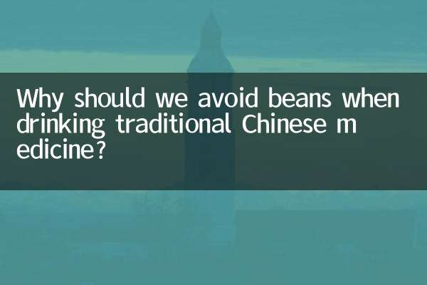 Why should we avoid beans when drinking traditional Chinese medicine?