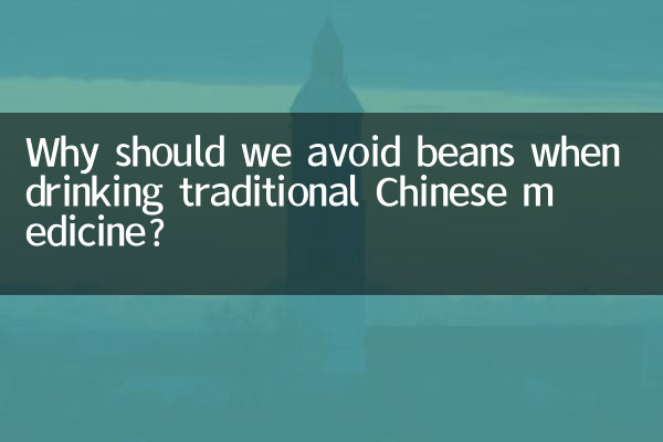 Why should we avoid beans when drinking traditional Chinese medicine?
