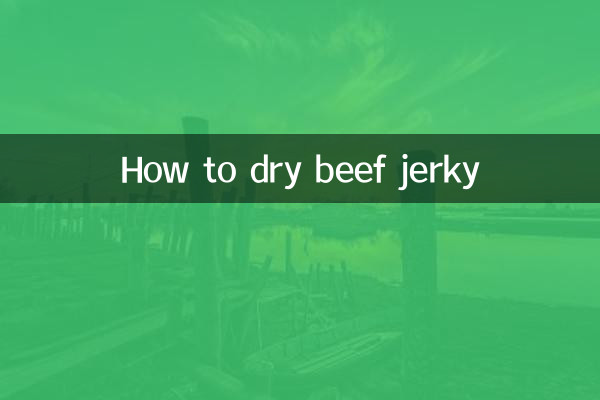 How to dry beef jerky