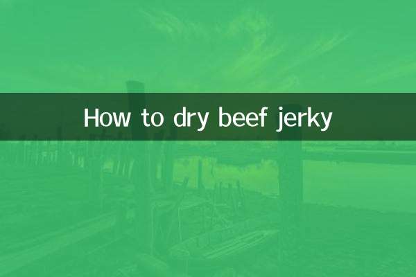 How to dry beef jerky