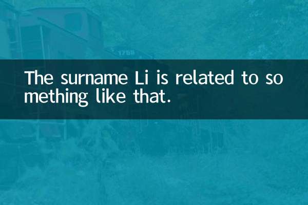 The surname Li is related to something like that.