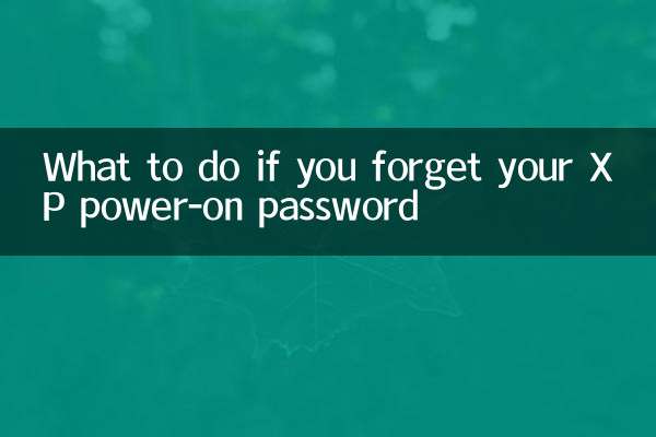 xp忘记开机密码怎么办