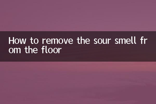 Como tirar o cheiro azedo do chão