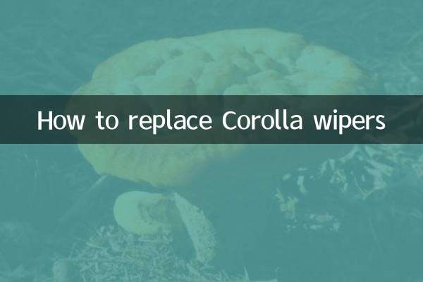 Comment remplacer les essuie-glaces de la Corolla