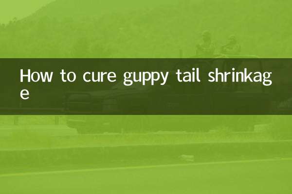 So heilen Sie das Schrumpfen des Guppy-Schwanzes