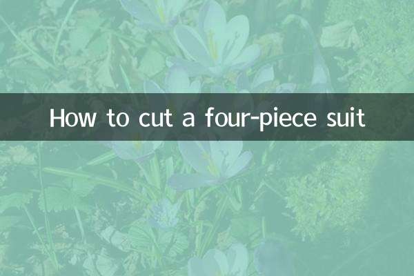 चार टुकड़ों वाला सूट कैसे काटें
