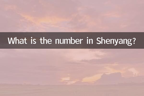 Qual è il numero di Shenyang?