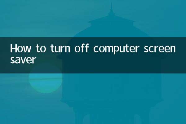 So deaktivieren Sie den Computer-Bildschirmschoner