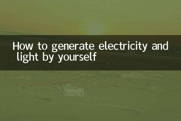 Como gerar eletricidade e luz sozinho