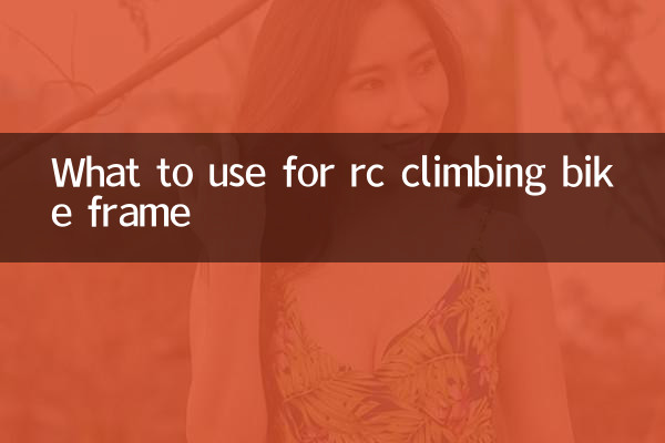 Cosa usare per il telaio della bici da arrampicata RC