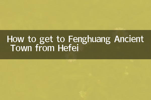 合肥怎麼到鳳凰古鎮
