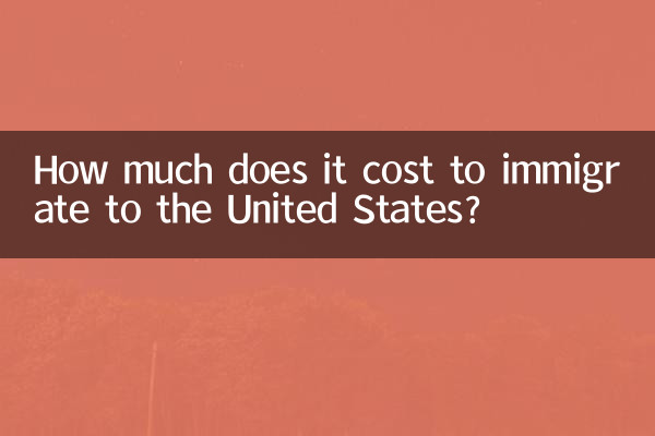 Wie viel kostet die Einwanderung in die Vereinigten Staaten?