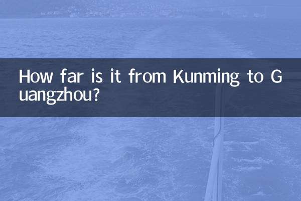 Quelle distance y a-t-il entre Kunming et Canton ?