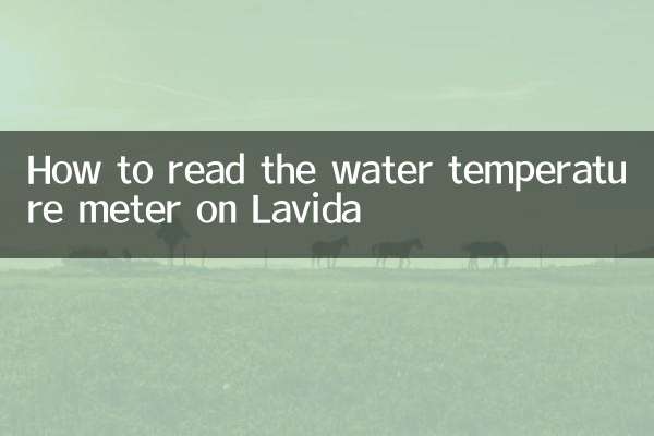 Lavida의 수온계 읽는 방법