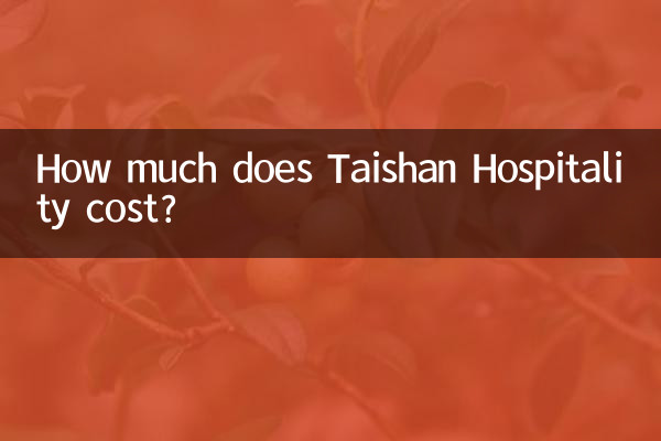 Quanto custa a Hospitalidade Taishan?