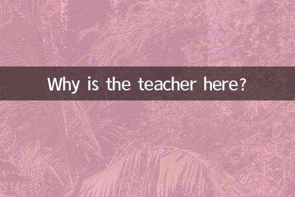 Pourquoi le professeur est-il ici ?