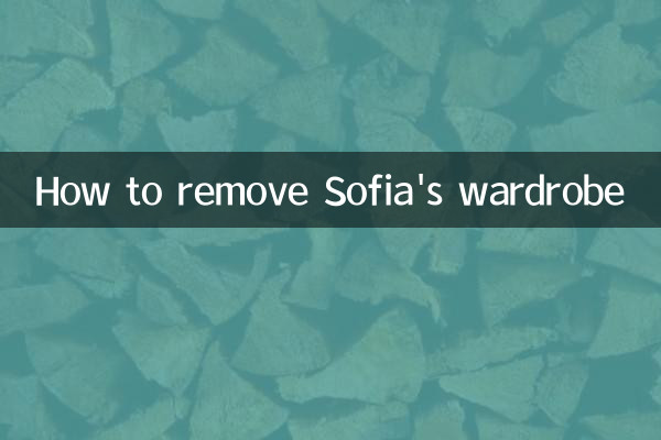 Cómo eliminar el guardarropa de Sofía