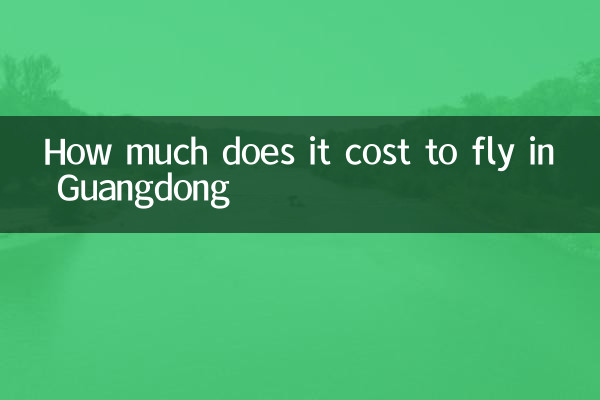 How much does it cost to fly in Guangdong
