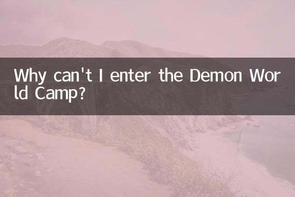 ¿Por qué no puedo ingresar al Demon World Camp?