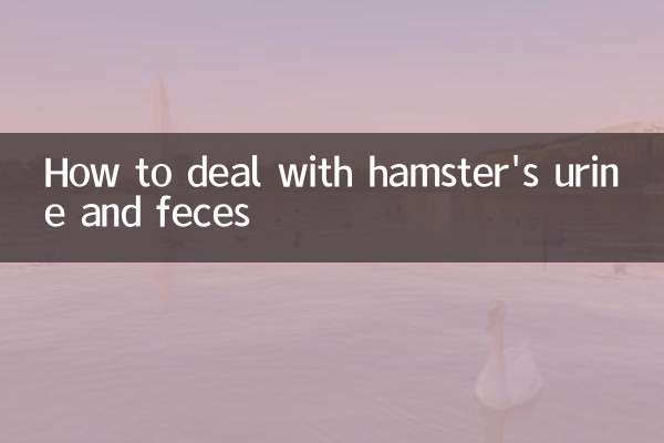 How to deal with hamster's urine and feces