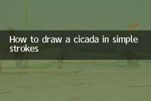 Come disegnare una cicala con tratti semplici