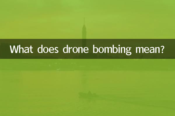 O que significa bombardeio de drones?