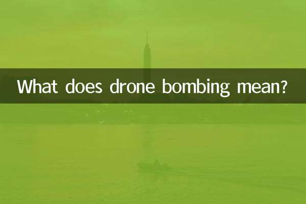 Que signifie le bombardement de drones ?