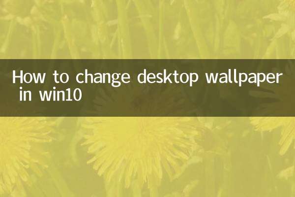 Come cambiare lo sfondo del desktop su win10