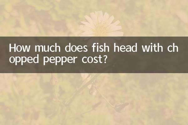¿Cuánto cuesta la cabeza de pescado con pimiento picado?
