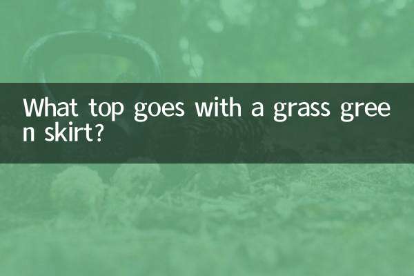 What top goes with a grass green skirt?