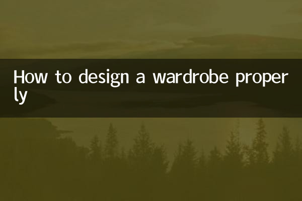 Comment bien concevoir une garde-robe