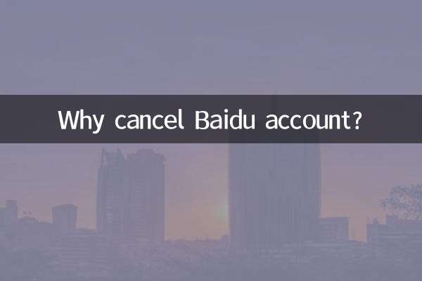 Why cancel Baidu account?