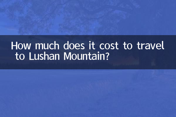 Сколько стоит поездка на гору Лушань?