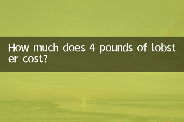 Wie viel kosten 4 Pfund Hummer?