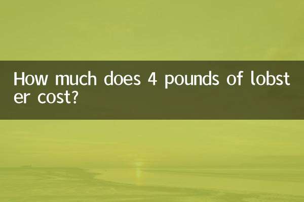 ¿Cuánto cuestan 4 libras de langosta?