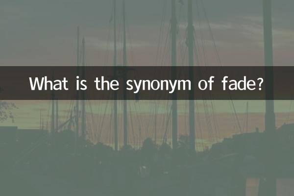 What is the synonym of fade?