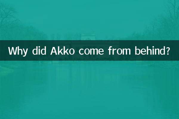 Почему Акко подошел сзади?