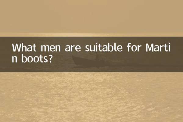 What men are suitable for Martin boots?