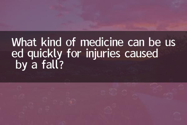 摔伤用什么药好的快